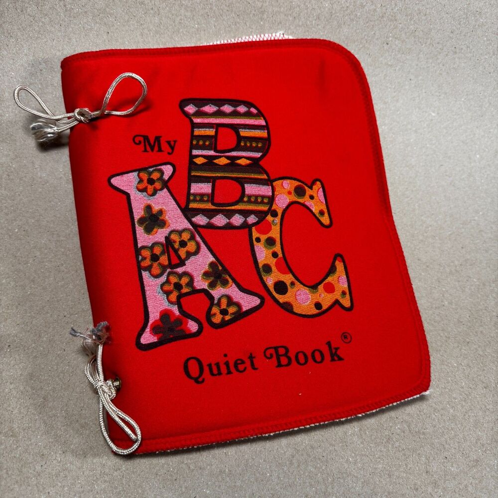 VTG 1976 My ABC Quiet Book Cloth Fabric Activity Book Child Educational Products